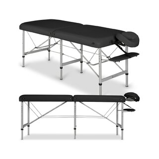 Lettino da massaggio Medmal Alu 70 Vinyl Flex K015 Nero