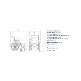 Carrozzina leggera con telaio in alluminio – Solo 13,7 kg – Pieghevole