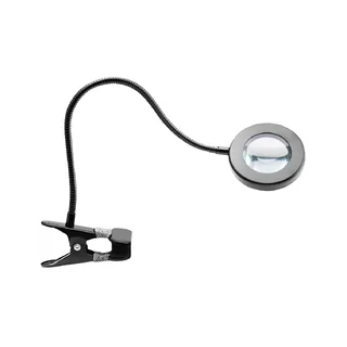 Lampada d'ingrandimento a LED Snake nera