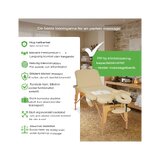 Lettino da massaggio portatile Bianca - Beige