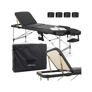 Lettino da massaggio portatile Adele 70cm - Nero