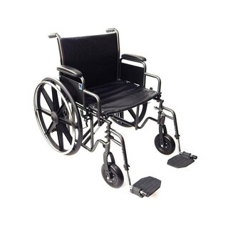 Carrozzina extra larga con telaio rinforzato da 61 cm – Capacità di peso: 225 kg
