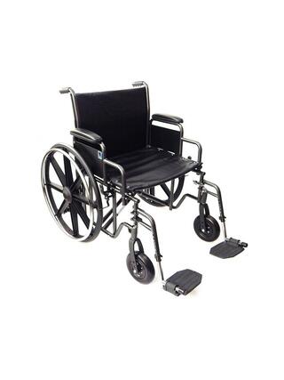 Carrozzina extra larga con telaio rinforzato da 61 cm – Capacità di peso: 225 kg