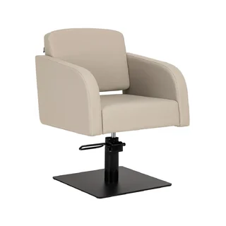 Poltrona da barbiere Gabbiano Elda grigio beige