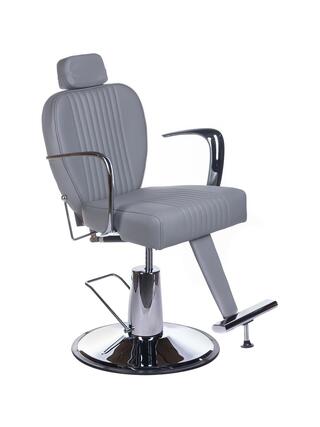 Poltrona da barbiere OLAF Retro BH-3273 grigia