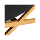 Poltrona per trattamento ciglia Alba con base color oro - nera