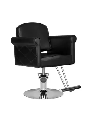 Poltrona cliente poltrona parrucchiere hs69 nera