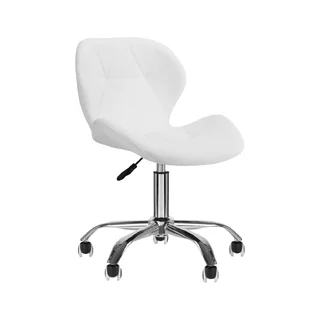 Sedia da lavoro con schienale bianco