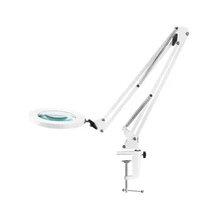 Lampada d'ingrandimento da tavolo GLOW 308 bianca