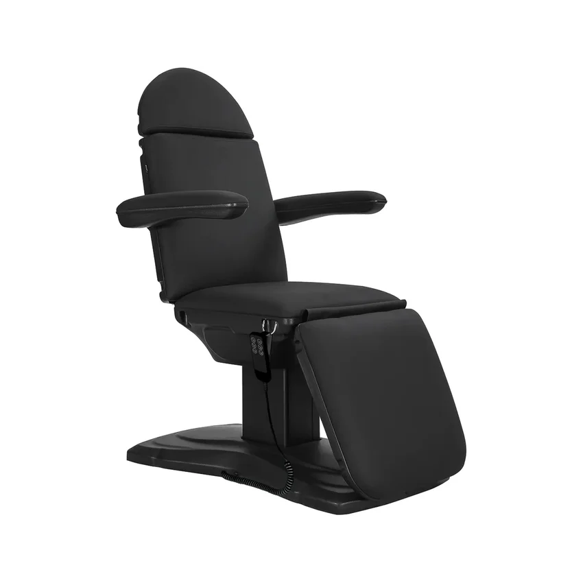 Poltrona per trattamenti con elevazione a colonna elettrica Eclipse 3 nera