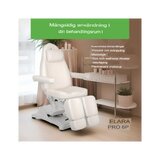 Poltrona per trattamenti estetici, elettrica Elara PRO 6P - bianca