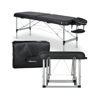 Lettino da massaggio portatile esclusivo Estetic Black Comfy Base K515