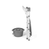 Sedile WC pieghevole con sgancio rapido