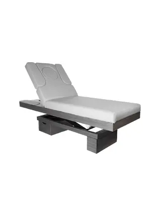 Lettino cosmetico Spa Azzurro Wood 815b riscaldato grigio chiaro