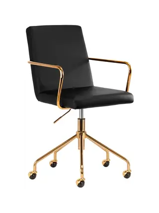 Poltrona lounge QS-OF211G nero oro