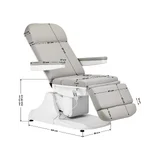 Poltrona estetica elettrica Azzurro 891 - grigia