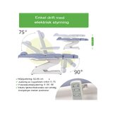 Poltrona per trattamenti estetici, elettrica Elara PRO 4 - viola