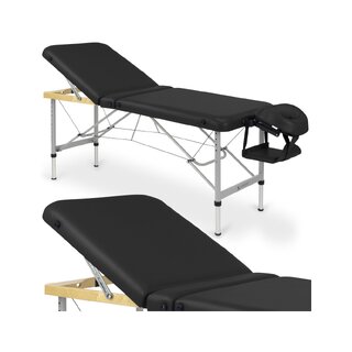 Lettino da massaggio in alluminio Aero Plus 60cm K015 Nero