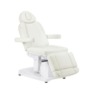 Poltrona estetica elettrica Azzurro 708A a 4 motori, bianca