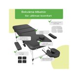 Lettino da massaggio portatile Adele 70cm - Nero