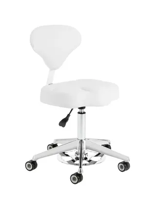 Sedia da lavoro ergonomica - Azzurro 156f - bianco neve