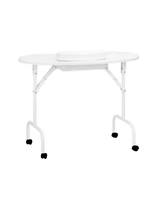 Tavolo pieghevole per unghie 4031 bianco + borsa