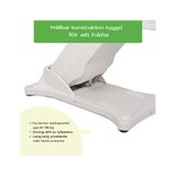 Poltrona per trattamenti estetici, elettrica Elara PRO 6P - bianca