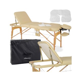 Lettino da massaggio portatile Bianca - Beige