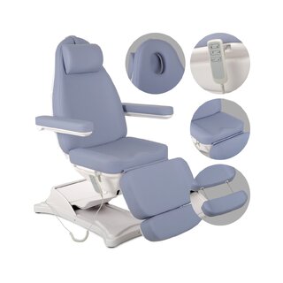 Poltrona per trattamenti estetici, elettrica Elara PRO 4 - viola