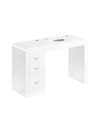 Tavolo da manicure tavolo da toeletta 312 bianco a destra