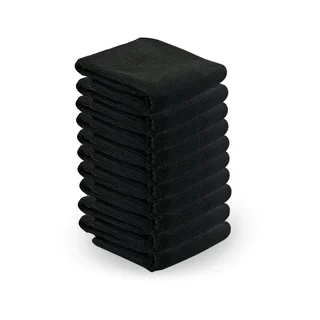 Asciugamano in microfibra 73x40cm 10 pezzi nero