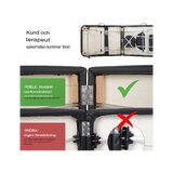 Lettino da massaggio portatile Adele 70cm - Nero