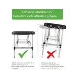 Lettino da massaggio portatile Adele 70cm - Nero