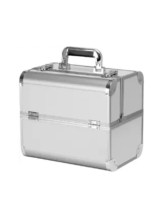 Borsa per il trucco grande - Argento