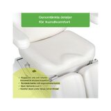 Poltrona per trattamenti estetici, elettrica Elara PRO 6P - bianca