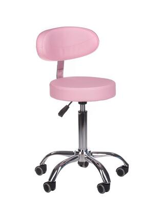 Sgabello cosmetico con schienale BD-9934 rosa