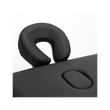 Lettino da massaggio pieghevole Balance in legno, 3 pezzi, nero