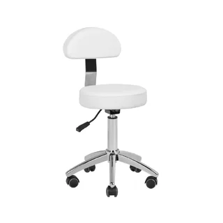 Sgabello cosmetico am-304 bianco
