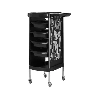 Carrello per parrucchiere X11-9 Grafica nera