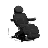 Poltrona per tatuaggi elettrica SILLON CLASSIC 3 motori nera
