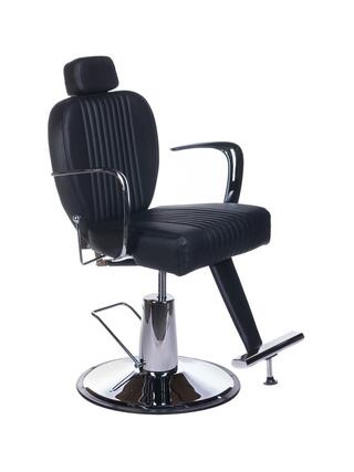 Poltrona da barbiere OLAF Retro BH-3273 nera
