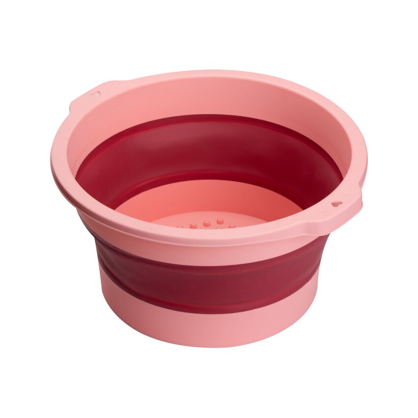Ciotola per pedicure pieghevole rosa