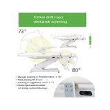 Poltrona per trattamenti estetici, elettrica Elara PRO 6P - bianca