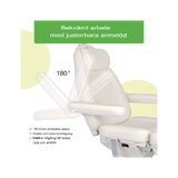 Poltrona per trattamenti estetici, elettrica Elara PRO 6P - bianca