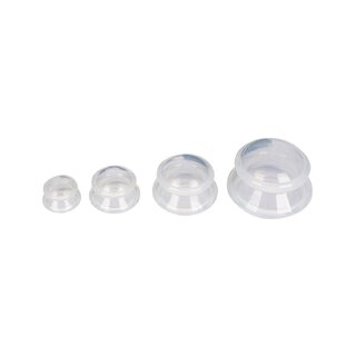 Coppette in silicone trasparente 4x