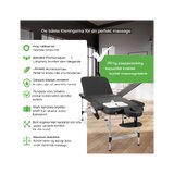 Lettino da massaggio portatile Adele 70cm - Nero