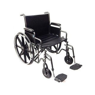 Carrozzina extra larga con telaio rinforzato da 56 cm – Capacità di peso: 225 kg