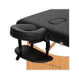 Lettino da massaggio pieghevole Balance in legno, 3 pezzi, nero