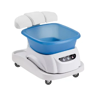 Pediluvio con massaggio e carrello bianco