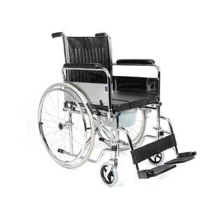 Sedia a rotelle pieghevole con funzione WC